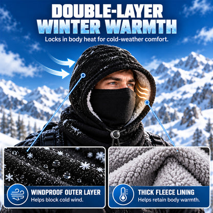 🔥Limited Time 40% OFF🔥3-in-1 Winter Balaclava Hood – Warm Thermal Face Mask for Full Head, Face & Neck Coverage