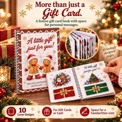 🎁 40% OFF – Perfect for Christmas! 🎅 🎄 Christmas Gift Card Album – DIY Spiral Album for Personalized Gifts 👍– Polarvix®