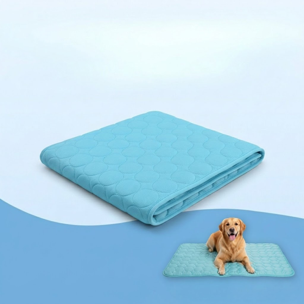 Polarvix®  Beat the Heat! ❄️ Cooling Mat for Pets 🐶🐾 | Self Cooling • Breathable • Perfect for Summer
