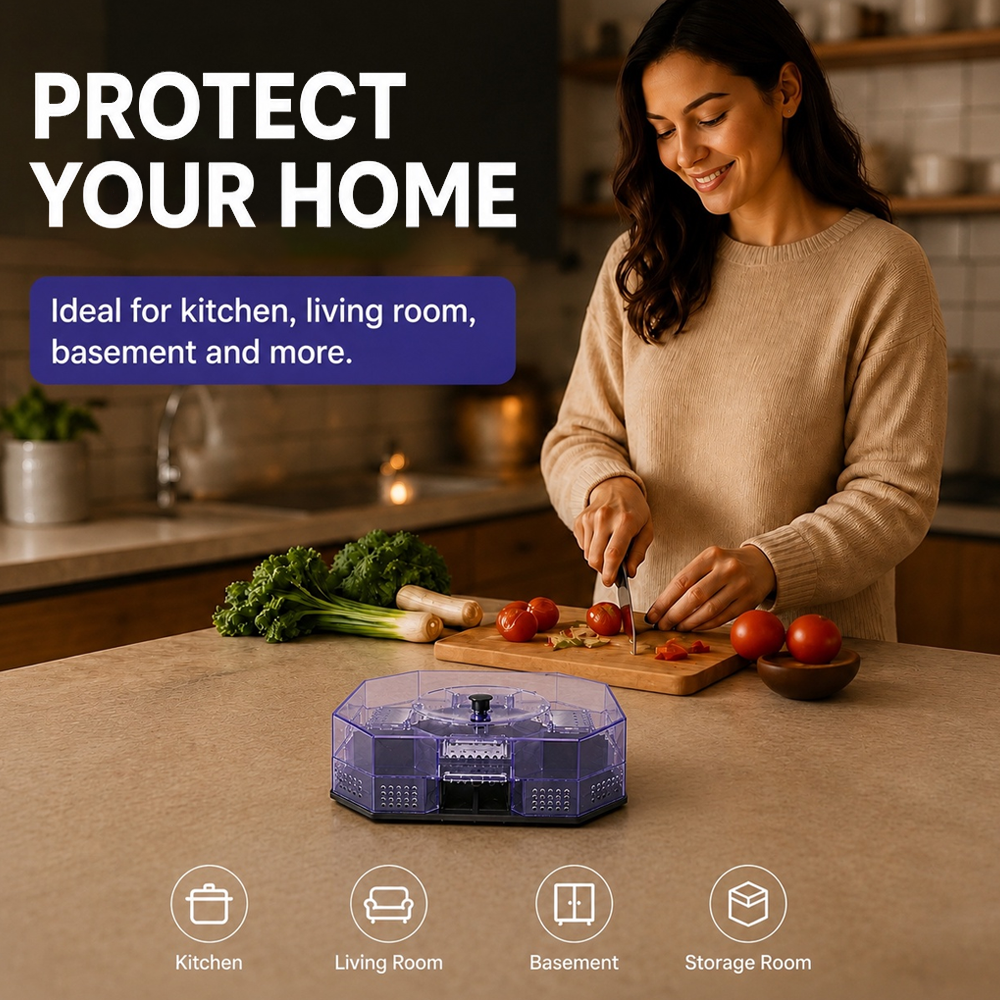 ⏳Time-Limited Special⏰ Reusable Roach Trap – Physical capture, no toxic sprays. One‑way doors, easy to check & clean. Safe for homes with kids & pets! 🏠✨---Polarvix®