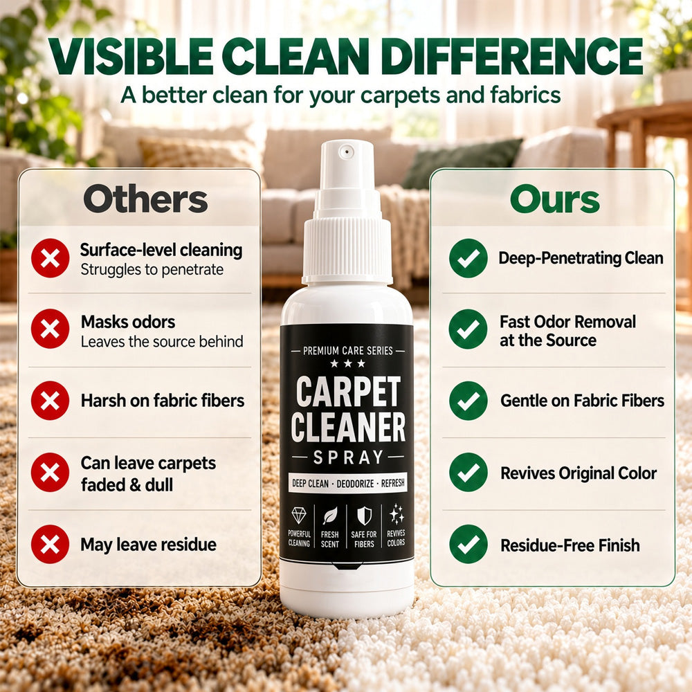 🏆 Buy 1 Get 1 Free🎁 Deep Clean Carpet Spray – Industrial-Strength Formula | Perfect for Auto Interiors, Sofas & Rugs, Effortless Stain Removal ✨