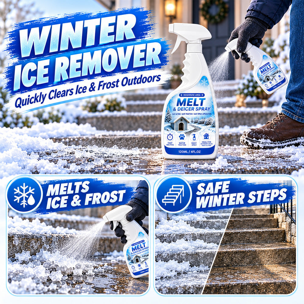 👑 Pet Friendly Salt-Free Ice Melting Spray, ❄️❄️Quick Spray-On De-Icer, Protects Paving & Garden From Salt Damage