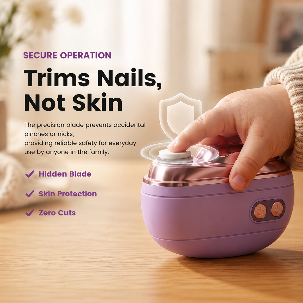 ✂️ LIMITED-TIME 40% OFF! 💅 2-in-1 Smart Electric Nail Clipper & Polisher 🌟Polarvix®