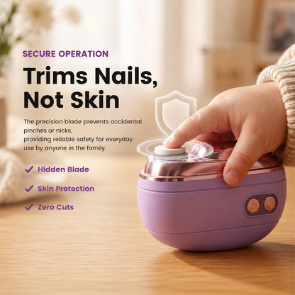 ✂️ LIMITED-TIME 40% OFF! 💅 2-in-1 Smart Electric Nail Clipper & Polisher 🌟Polarvix®