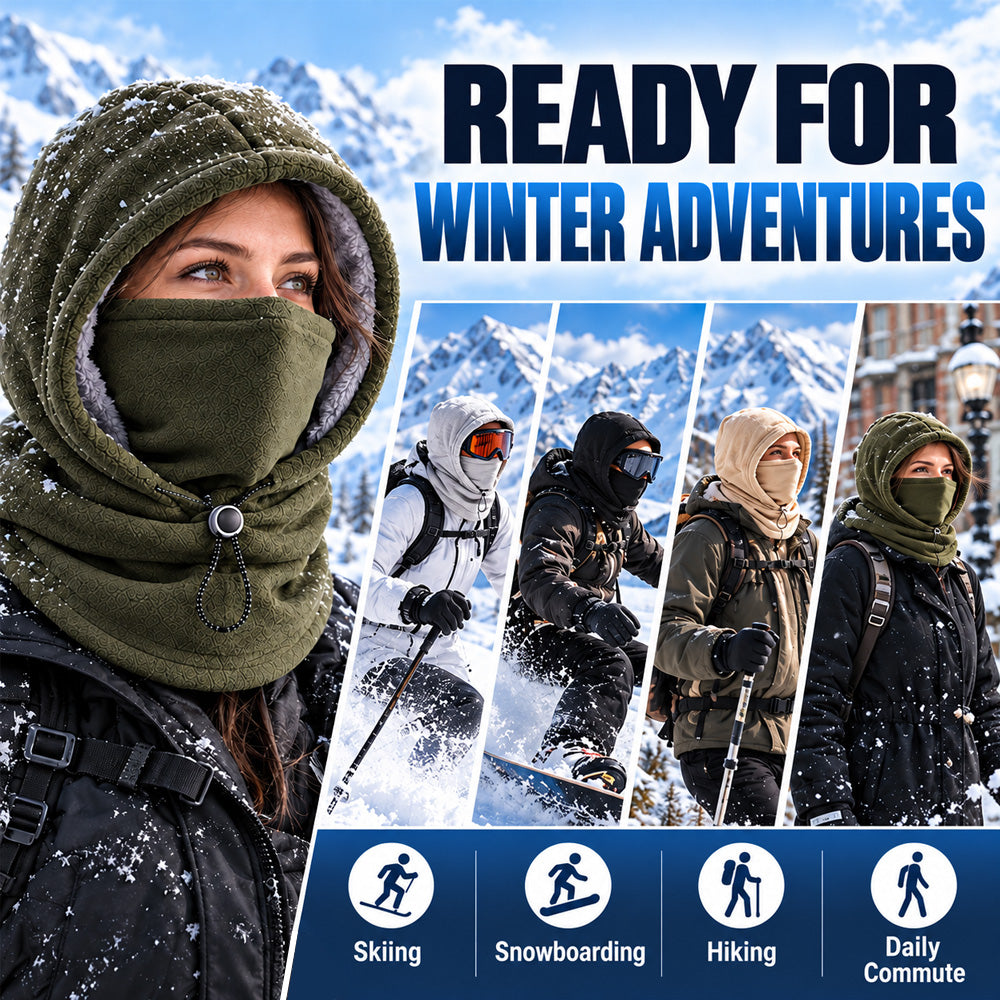 🔥Limited Time 40% OFF🔥3-in-1 Winter Balaclava Hood – Warm Thermal Face Mask for Full Head, Face & Neck Coverage