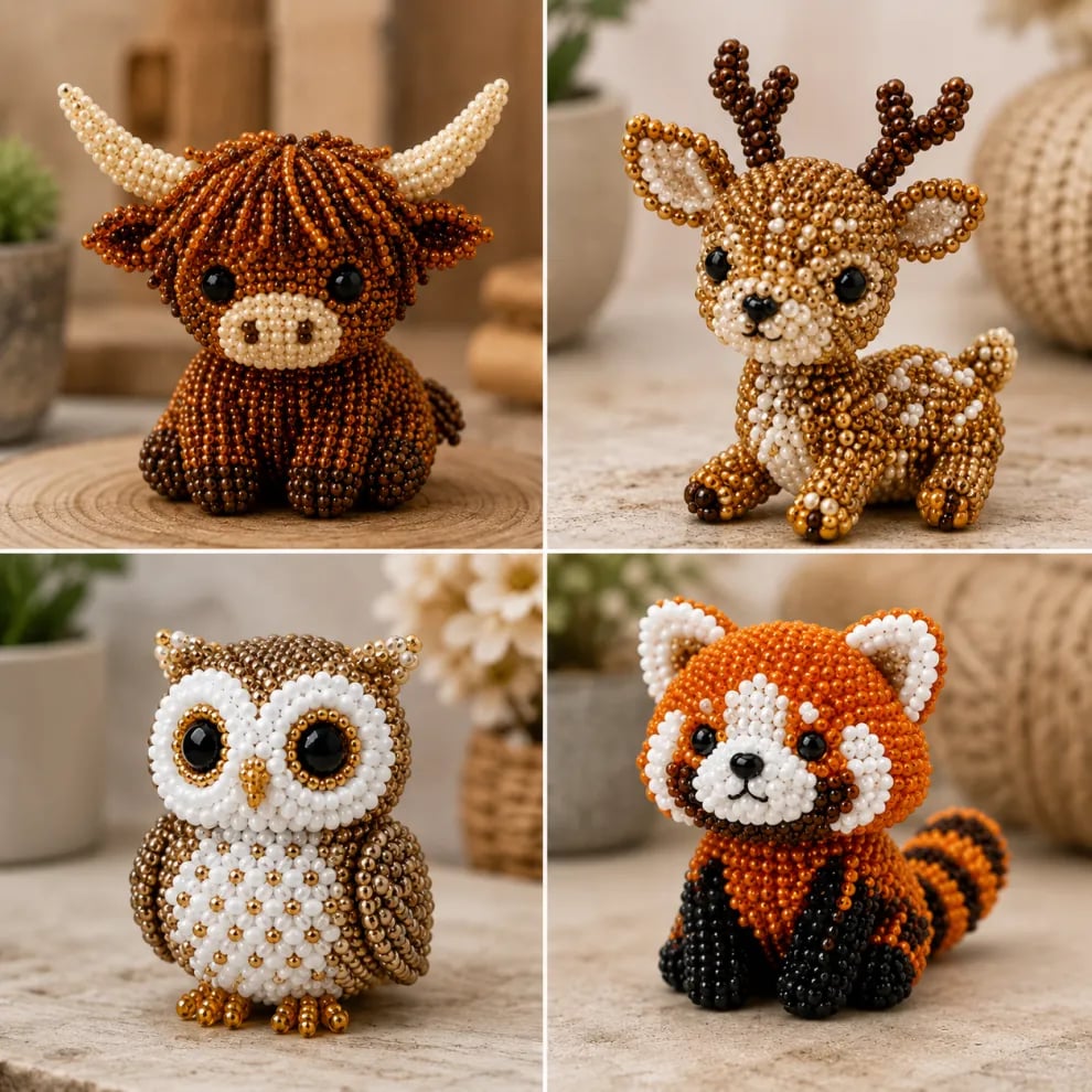 Polarvix® 🔥Hot Sale - 40% OFF🔥✨Petite 3D Beaded Animal Craft Kit
