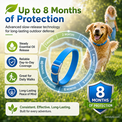 🥳2026 HOT SALE🥳💞50K+ SOLD!🌿🛡️ Natural Essential Oil Pet Pest Repellent Collar——Safe for dogs & cats! 🐾--Polarvix®
