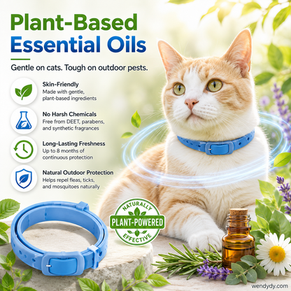🥳2026 HOT SALE🥳💞50K+ SOLD!🌿🛡️ Natural Essential Oil Pet Pest Repellent Collar——Safe for dogs & cats! 🐾--Polarvix®