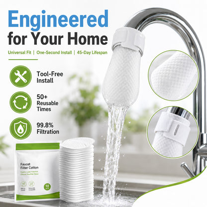 🎉HOT SALE✨Anti-Splash Kitchen Faucet Filter for Sediment & Rust Removal--Polarvix®