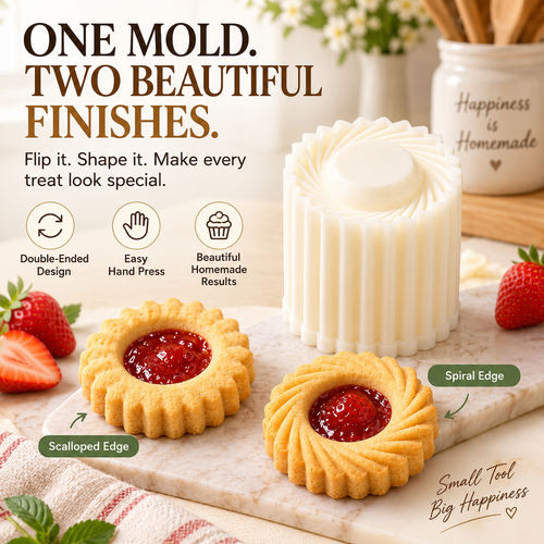 🍪🍪 Easy-Press Pastry & Cookie Mold – Beautiful Homemade Treats Made Simple---Polarvix®