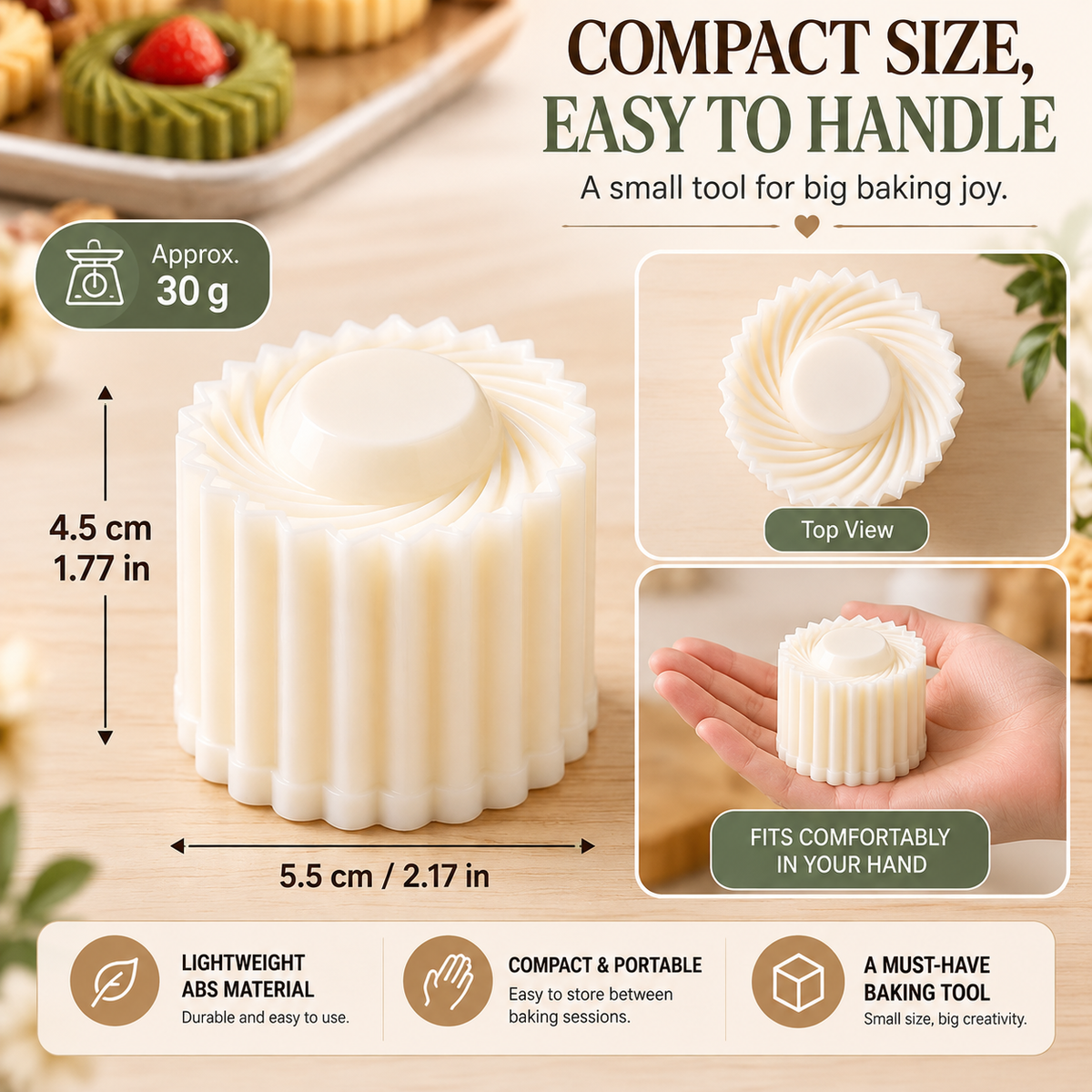 🍪🍪 Easy-Press Pastry & Cookie Mold – Beautiful Homemade Treats Made Simple---Polarvix®