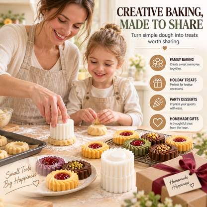 🍪🍪 Easy-Press Pastry & Cookie Mold – Beautiful Homemade Treats Made Simple---Polarvix®