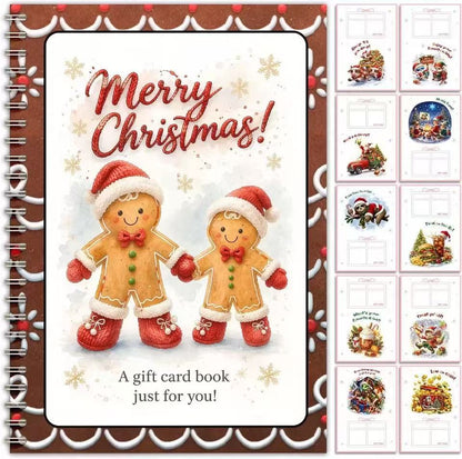 🎁🎁 40% OFF – Perfect for Christmas! 🎅 Christmas Gift Card Album – DIY Spiral Album for Personalized Gifts 👍– Polarvix®