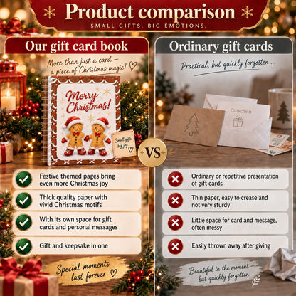 🎁🎁 40% OFF – Perfect for Christmas! 🎅 Christmas Gift Card Album – DIY Spiral Album for Personalized Gifts 👍– Polarvix®
