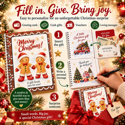 🎁🎁 40% OFF – Perfect for Christmas! 🎅 Christmas Gift Card Album – DIY Spiral Album for Personalized Gifts 👍– Polarvix®