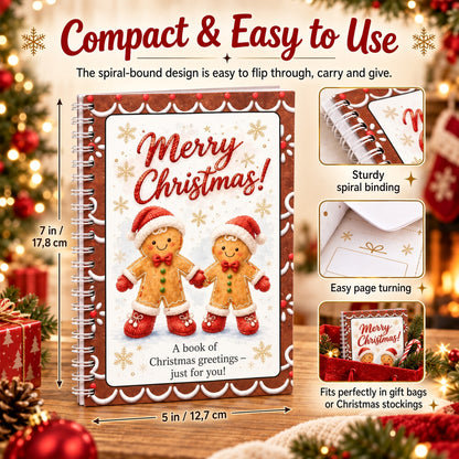 🎁🎁 40% OFF – Perfect for Christmas! 🎅 Christmas Gift Card Album – DIY Spiral Album for Personalized Gifts 👍– Polarvix®