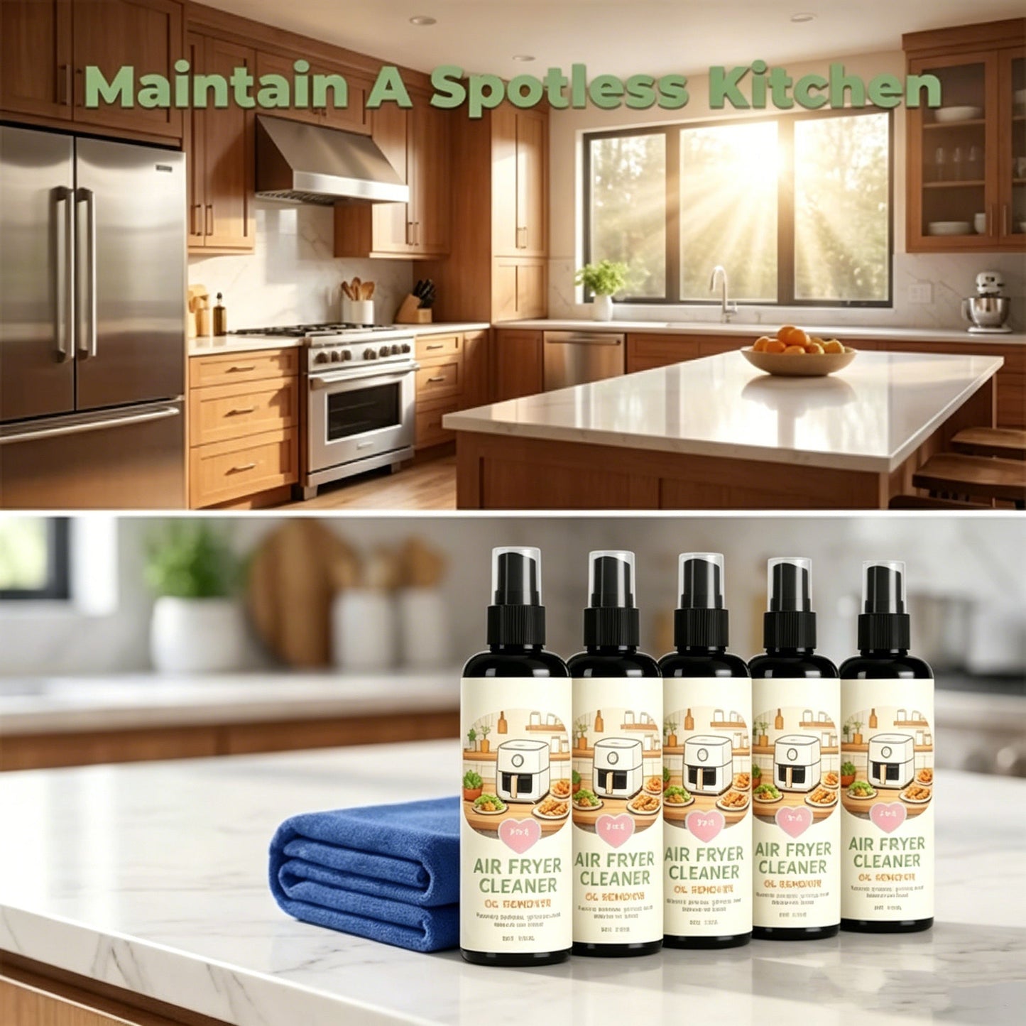 Polarvix®🔥 Sale 40% OFF!✨2-in-1 Air Fryer Cleaner and Degreaser Spray