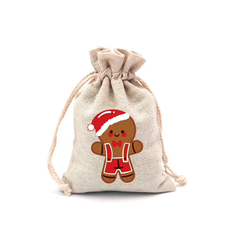 🎄⛄ Christmas Jute Gift Bags with Drawstrings — Neatly Pack Loose Candies and Gifts in Seconds 🎁🎄– Polarvix®