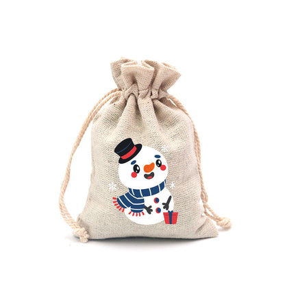 🎄⛄ Christmas Jute Gift Bags with Drawstrings — Neatly Pack Loose Candies and Gifts in Seconds 🎁🎄– Polarvix®