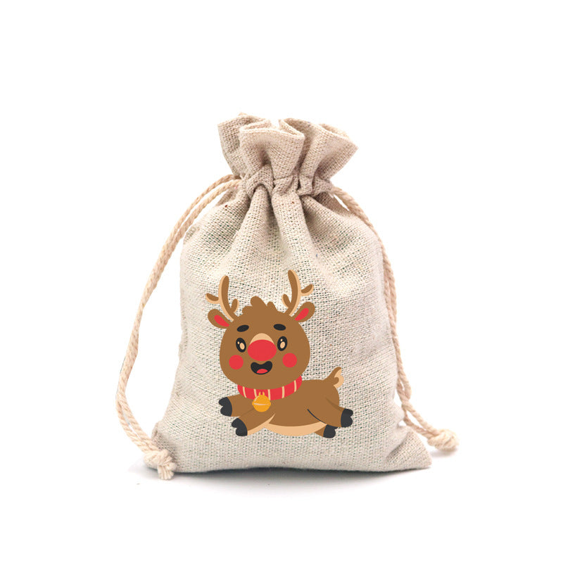🎄⛄ Christmas Jute Gift Bags with Drawstrings — Neatly Pack Loose Candies and Gifts in Seconds 🎁🎄– Polarvix®