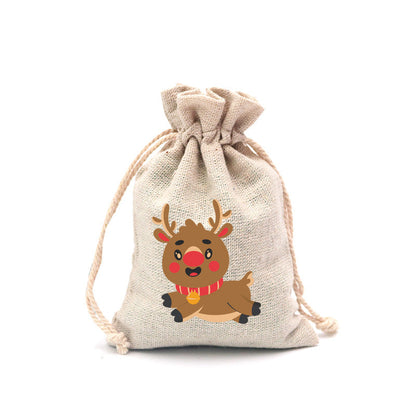 🎄⛄ Christmas Jute Gift Bags with Drawstrings — Neatly Pack Loose Candies and Gifts in Seconds 🎁🎄– Polarvix®