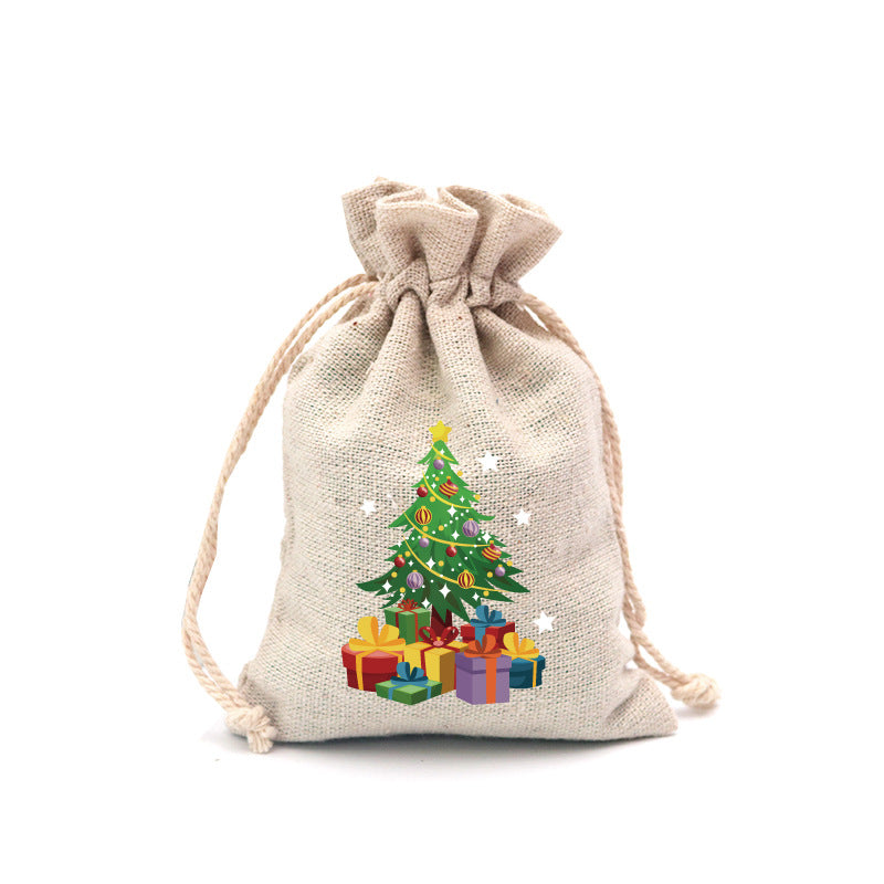 🎄⛄ Christmas Jute Gift Bags with Drawstrings — Neatly Pack Loose Candies and Gifts in Seconds 🎁🎄– Polarvix®