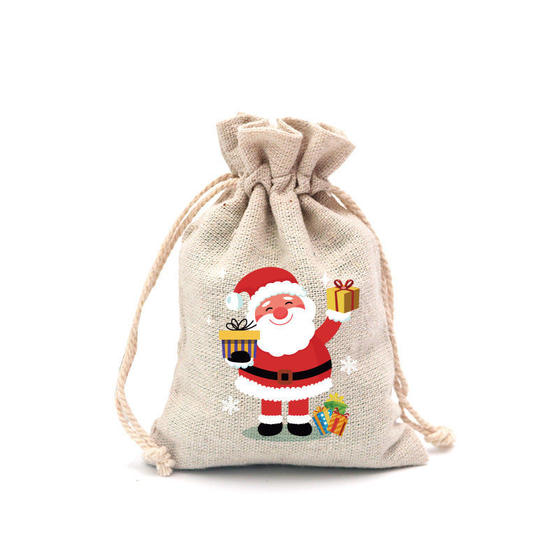 🎄⛄ Christmas Jute Gift Bags with Drawstrings — Neatly Pack Loose Candies and Gifts in Seconds 🎁🎄– Polarvix®