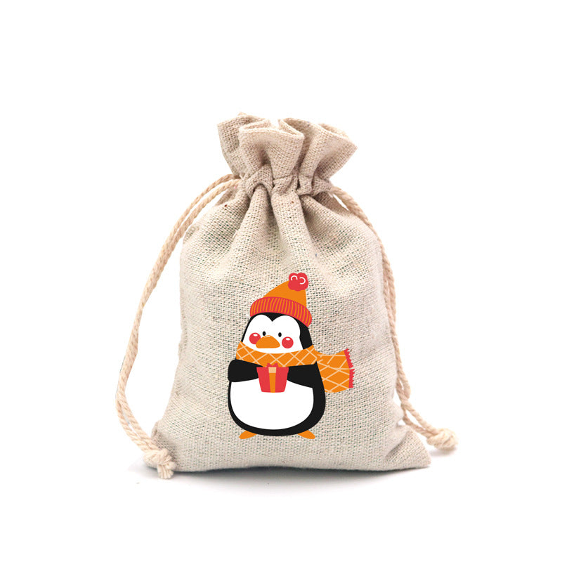 🎄⛄ Christmas Jute Gift Bags with Drawstrings — Neatly Pack Loose Candies and Gifts in Seconds 🎁🎄– Polarvix®