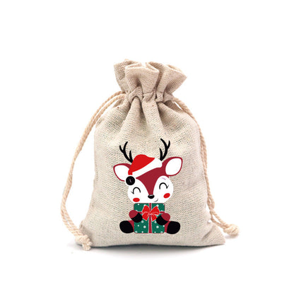 🎄⛄ Christmas Jute Gift Bags with Drawstrings — Neatly Pack Loose Candies and Gifts in Seconds 🎁🎄– Polarvix®