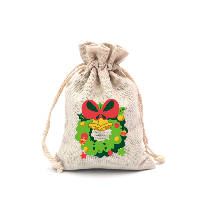 🎄⛄ Christmas Jute Gift Bags with Drawstrings — Neatly Pack Loose Candies and Gifts in Seconds 🎁🎄– Polarvix®