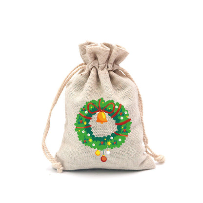 🎄⛄ Christmas Jute Gift Bags with Drawstrings — Neatly Pack Loose Candies and Gifts in Seconds 🎁🎄– Polarvix®