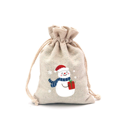🎄⛄ Christmas Jute Gift Bags with Drawstrings — Neatly Pack Loose Candies and Gifts in Seconds 🎁🎄– Polarvix®