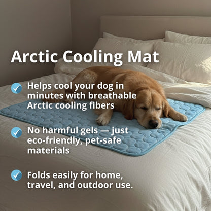 Polarvix®  Beat the Heat! ❄️ Cooling Mat for Pets 🐶🐾 | Self Cooling • Breathable • Perfect for Summer