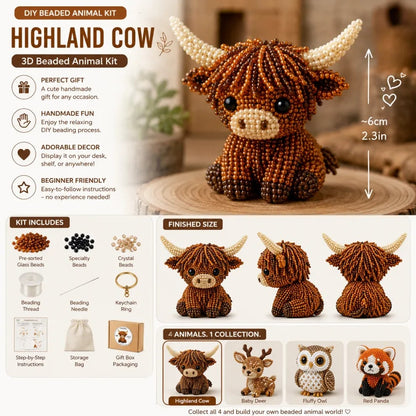 Polarvix® 🔥Hot Sale - 40% OFF🔥✨Petite 3D Beaded Animal Craft Kit