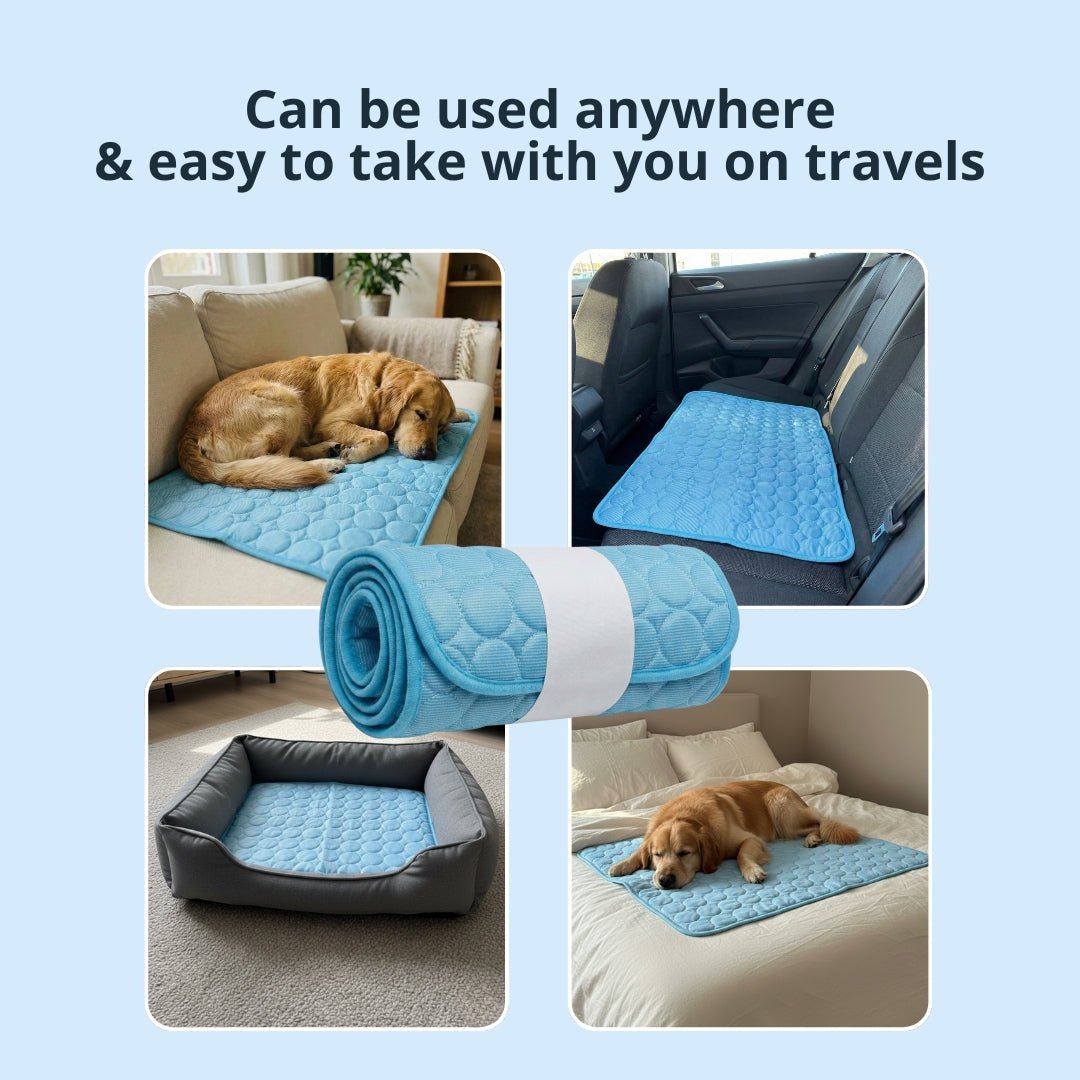 Polarvix®  Beat the Heat! ❄️ Cooling Mat for Pets 🐶🐾 | Self Cooling • Breathable • Perfect for Summer