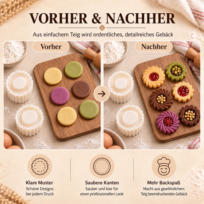 🥮🥮1 kaufen, 1 gratis! Kreative 2-in-1-Teigform – Zwei Designs für einfaches & schönes Backen