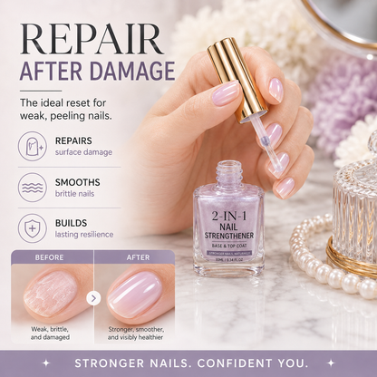 upsell ⏰ 45% OFF !! 💅 Lilac Glossy Nail Strengthener – Strengthen Weak Nails & Restore Natural Shine Polarvix®