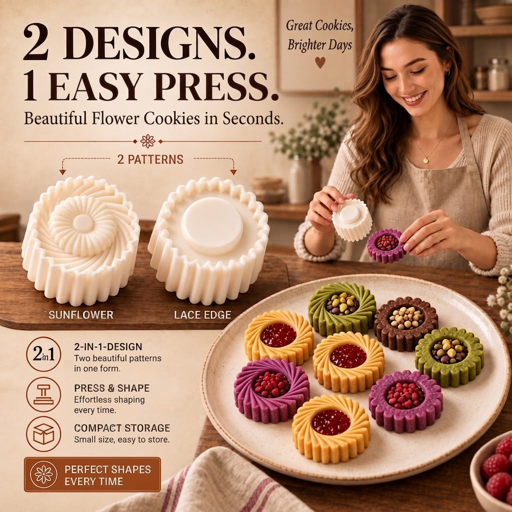 🥮🥮Creative Double-Ended Pastry Mold – 2-in-1 Design for Easy & Beautiful Baking---Polarvix®