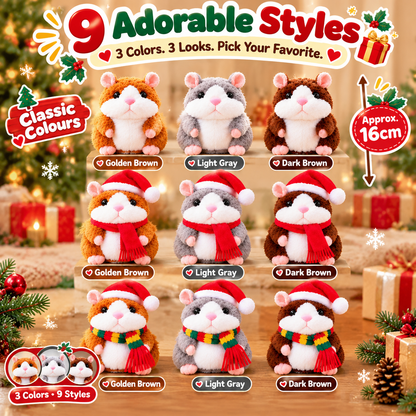 🎁🎄 Talking Hamster Plush – Interactive Learning Toy & Fun Christmas Gift for Kids