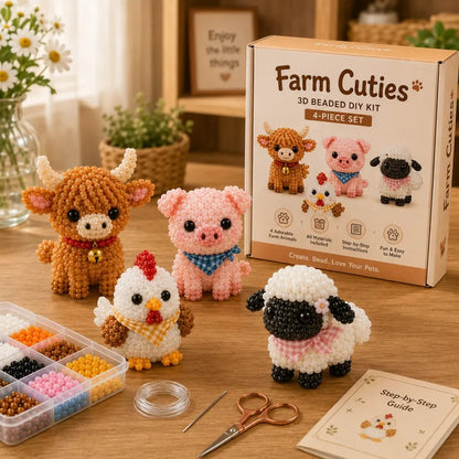 Polarvix® 🔥Hot Sale - 40% OFF🔥✨Petite 3D Beaded Animal Craft Kit
