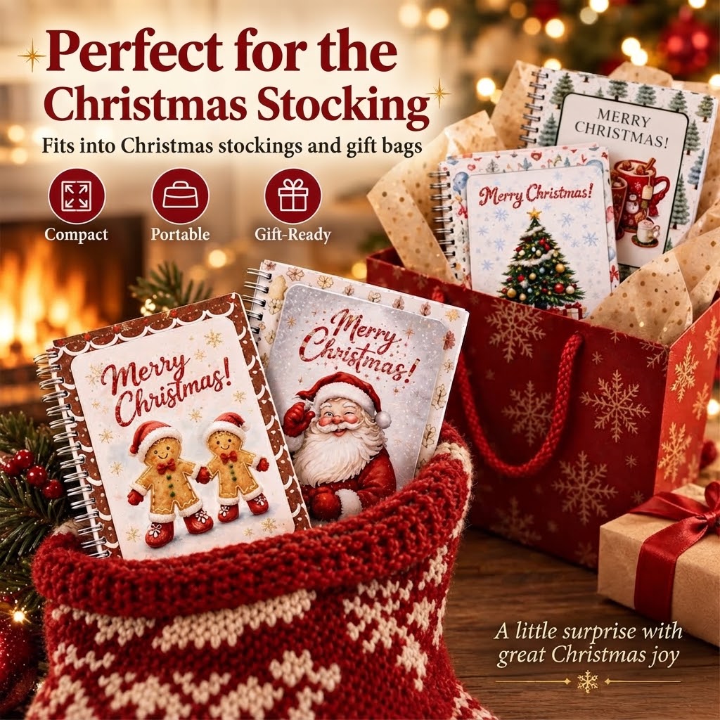 🎁 40% OFF – Perfect for Christmas! 🎅 🎄 Christmas Gift Card Album – DIY Spiral Album for Personalized Gifts 👍– Polarvix®