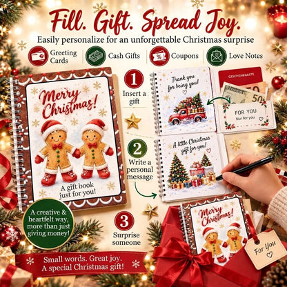 🎁 40% OFF – Perfect for Christmas! 🎅 🎄 Christmas Gift Card Album – DIY Spiral Album for Personalized Gifts 👍– Polarvix®