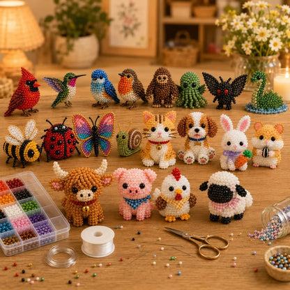 Polarvix® 🔥Hot Sale - 40% OFF🔥✨Petite 3D Beaded Animal Craft Kit