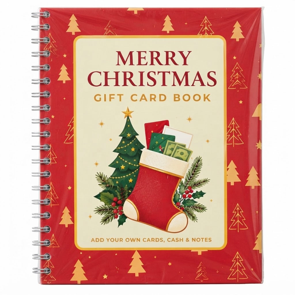 🎁 40% OFF – Perfect for Christmas! 🎅 🎄 Christmas Gift Card Album – DIY Spiral Album for Personalized Gifts 👍– Polarvix®
