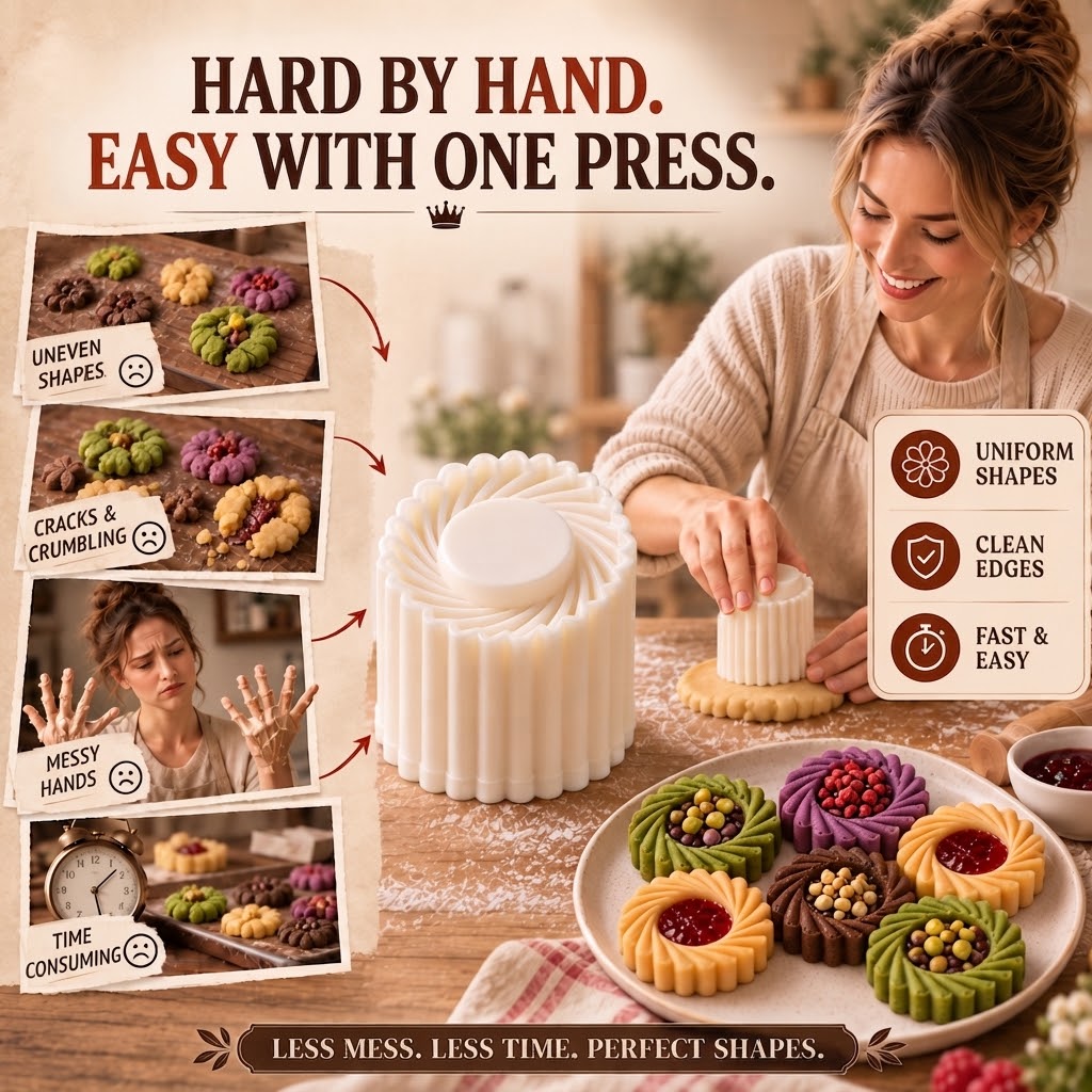🥮🥮Creative Double-Ended Pastry Mold – 2-in-1 Design for Easy & Beautiful Baking---Polarvix®