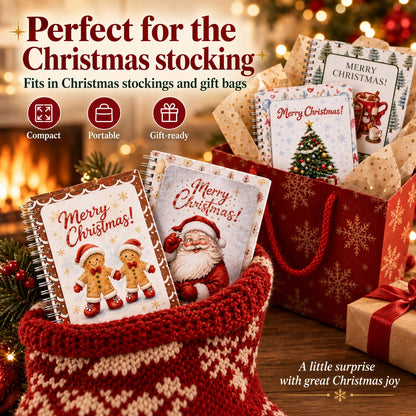 🎁🎁 40% OFF – Perfect for Christmas! 🎅 Christmas Gift Card Album – DIY Spiral Album for Personalized Gifts 👍– Polarvix®