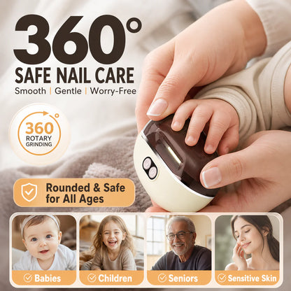 ✂️ LIMITED-TIME 40% OFF! 💅 2-in-1 Smart Electric Nail Clipper & Polisher 🌟Polarvix®