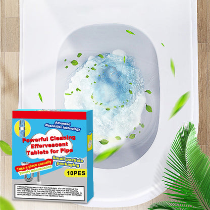 🥳Buy 1 Get 1 Free!!💞Powerful Pipe Cleaning Effervescent Tablets – Fast Dissolve Hair & Grease Clogs, Deodorizing & Antibacterial---Polarvix®