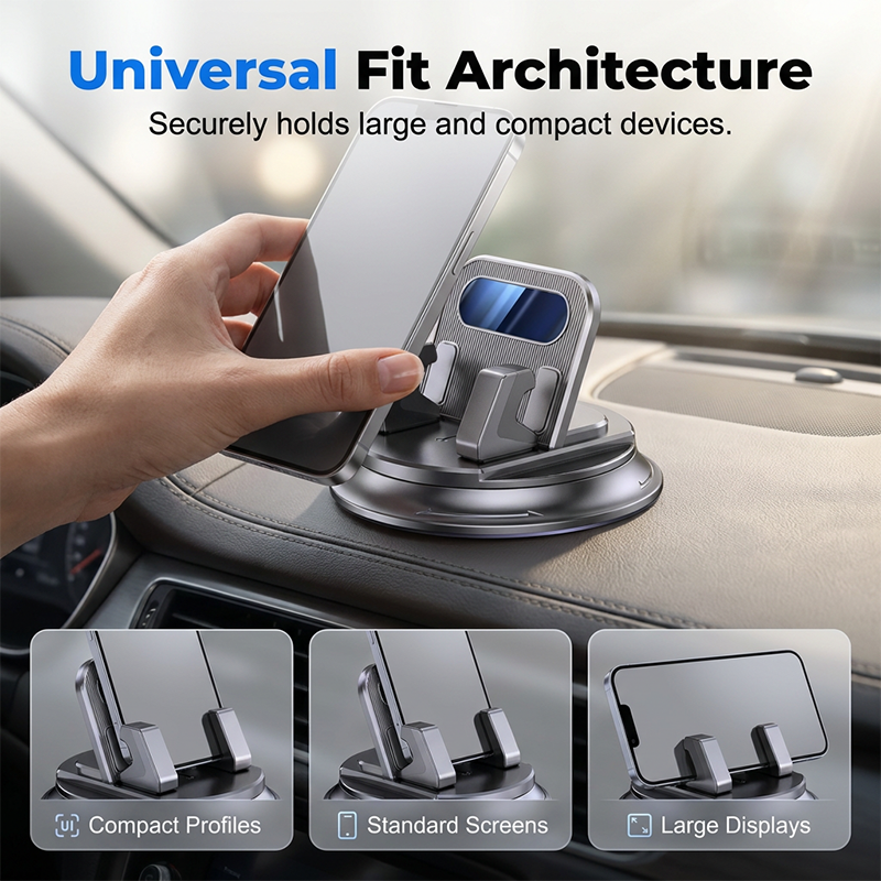 Polarvix® 🚗 40% OFF NOW!📱 Rotating Dashboard Car Phone Holder – 360° Adjustable & Anti-Slip – Hands-Free Phone Mount 🛡️