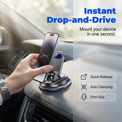 Polarvix® 🚗 40% OFF NOW!📱 Rotating Dashboard Car Phone Holder – 360° Adjustable & Anti-Slip – Hands-Free Phone Mount 🛡️
